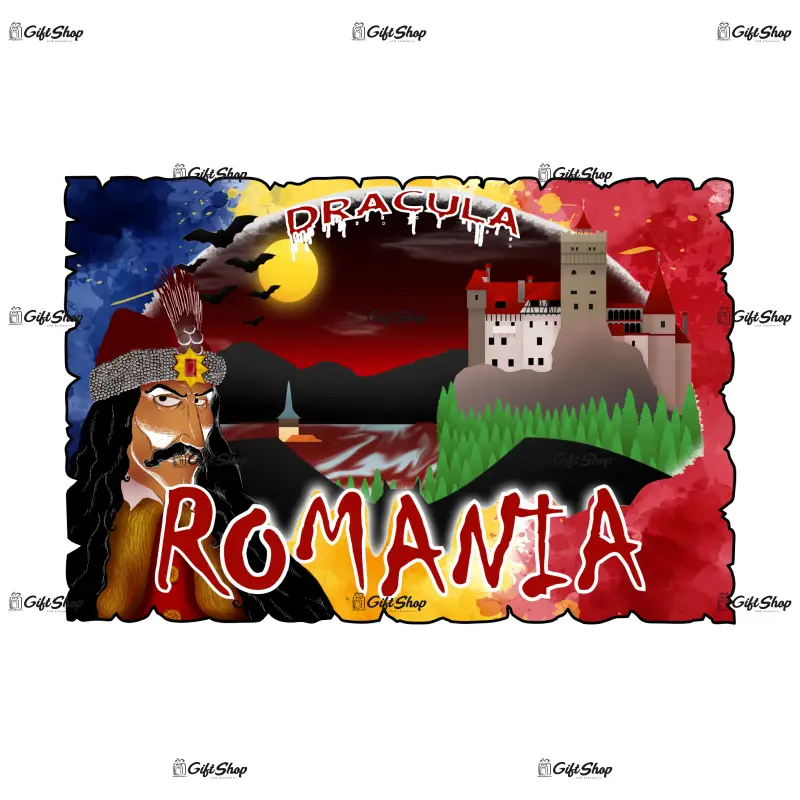 Castelul bran, romania, magnet frigider mgs007